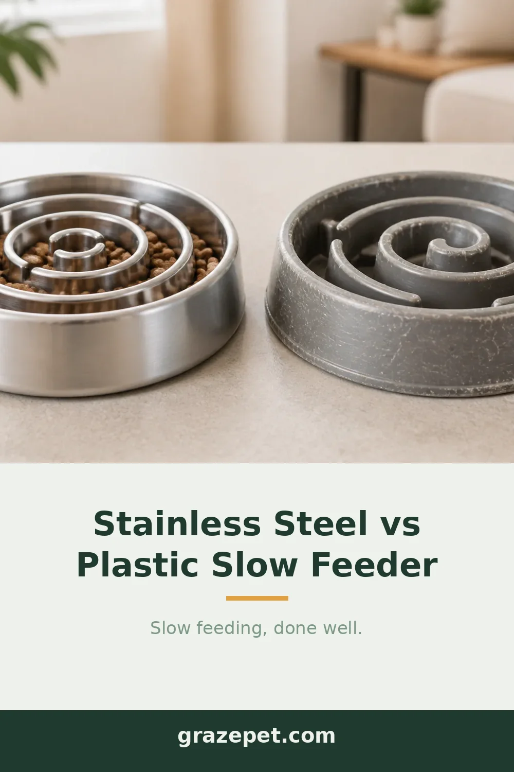 Stainless Steel vs Plastic Slow Feeder Dog Bowls: Which Is Better? — save on Pinterest